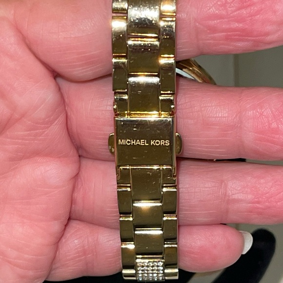Michael Kors Pave Watch In Gold & Crystals - Picture 8 of 12